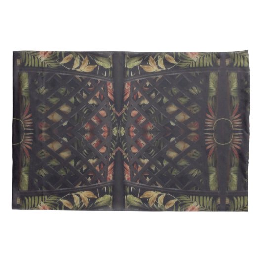 Tropisch Latticewerk Kussensloop (Achterkant-Links)