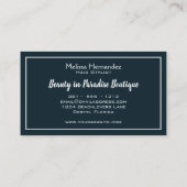 Tropisch Leaf Greenery Hair Stylist Beach Monstera Visitekaartje (Achterkant)