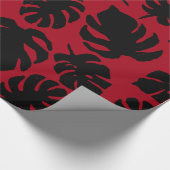 Tropisch Leaf Silhouette, Monstera, Palm, Cadeaupapier (Hoek)