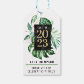 Tropisch leder van 2021 Afstuderen | Dank u wel Cadeaulabel (Voorkant)