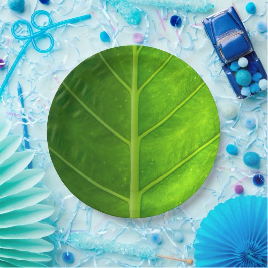 Tropisch leder verwijderbare papieren Borden Papieren Bordje (Feest)