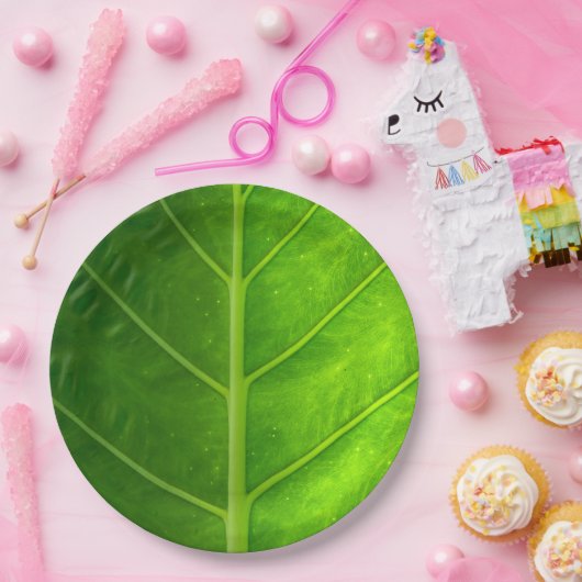 Tropisch leder verwijderbare papieren Borden Papieren Bordje (Feest)