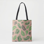 Tropisch lederen patroon 10 tote bag (Voorkant)