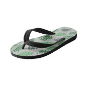 Tropisch lederen patroon 11 kinder teenslippers (Schuin)