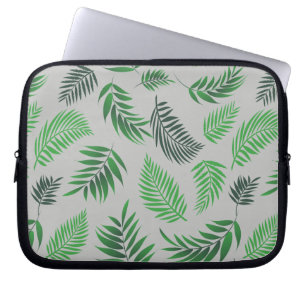 Tropisch lederen patroon 11 laptop sleeve