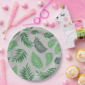 Tropisch lederen patroon 11 papieren bordje (Feest)