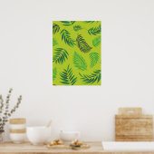 Tropisch lederen patroon 12 poster (Keuken)
