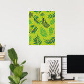 Tropisch lederen patroon 12 poster (Thuiskantoor)