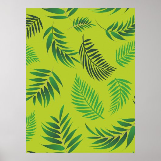 Tropisch lederen patroon 12 poster (Voorkant)