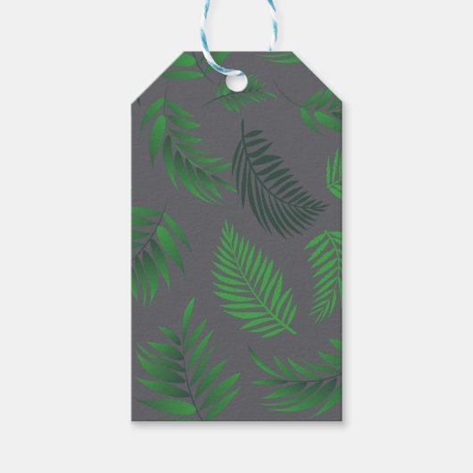 Tropisch lederen patroon 13 cadeaulabel (Voorkant)