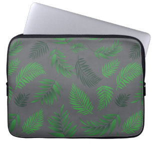 Tropisch lederen patroon 13 laptop sleeve