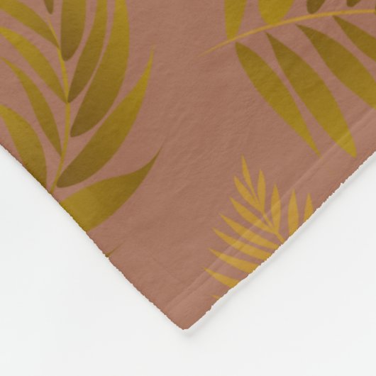 Tropisch lederen patroon 15 fleece deken (Hoek)