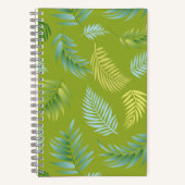 Tropisch lederen patroon 16 notitieboek (Voorkant)