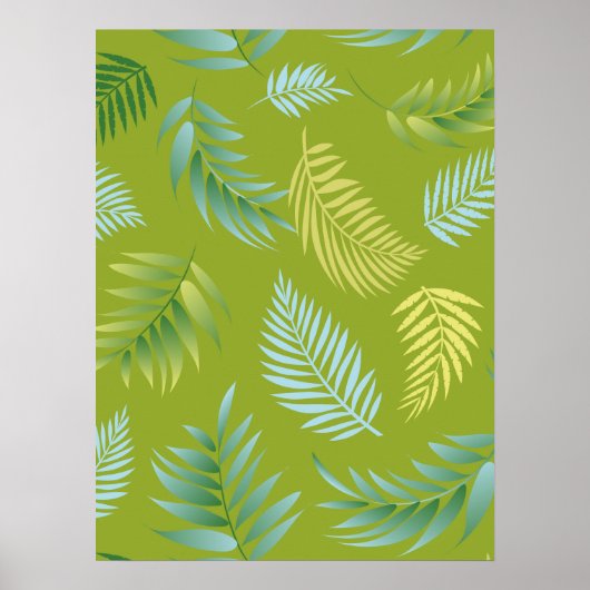 Tropisch lederen patroon 16 poster (Voorkant)