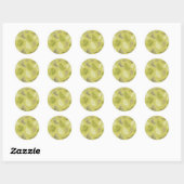 Tropisch lederen patroon 17 ronde sticker (Vel)