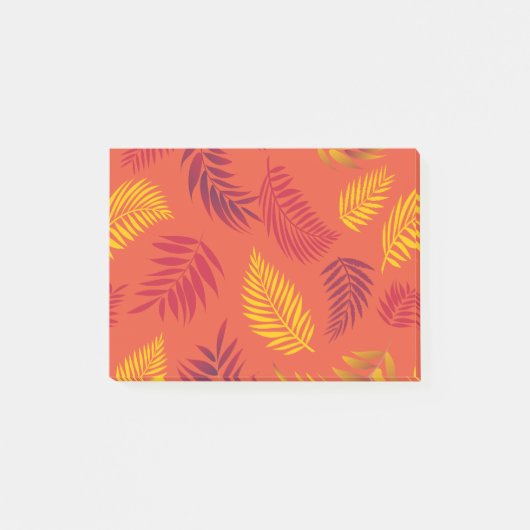 Tropisch lederen patroon 18 post-it® notes (Voorkant)