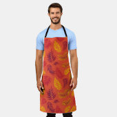 Tropisch lederen patroon 18 schort (Gedragen)