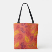 Tropisch lederen patroon 18 tote bag (Achterkant)