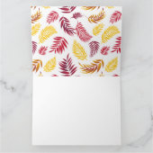 Tropisch lederen patroon 20 bedankkaart (Binnen)