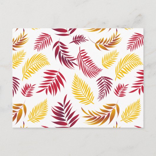 Tropisch lederen patroon 20 feestdagenkaart (Voorkant)