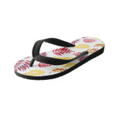 Tropisch lederen patroon 20 kinder teenslippers (Schuin)