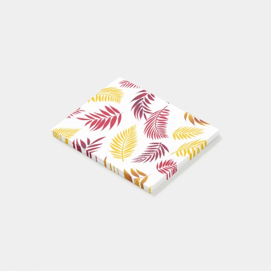 Tropisch lederen patroon 20 post-it® notes (Schuin)