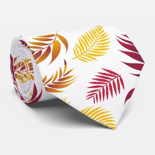 Tropisch lederen patroon 20 stropdas (Opgerold)