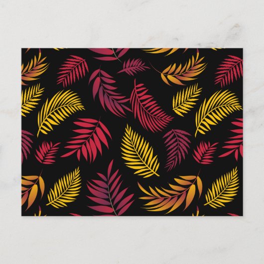 Tropisch lederen patroon 21 briefkaart (Voorkant)