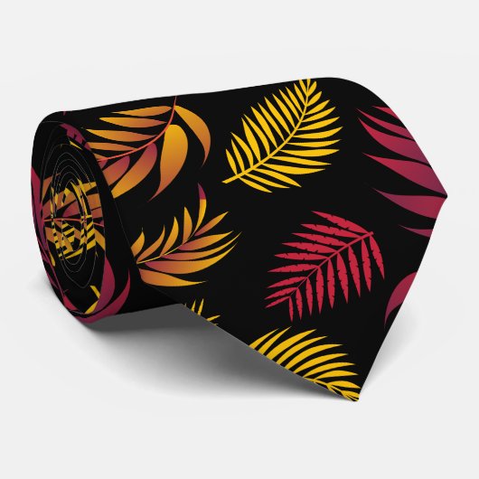 Tropisch lederen patroon 21 stropdas (Opgerold)