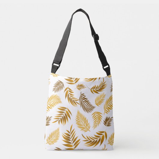 Tropisch lederen patroon 22 crossbody tas (Voorkant)