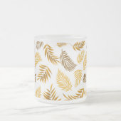 Tropisch lederen patroon 22 matglas koffiemok (Center)