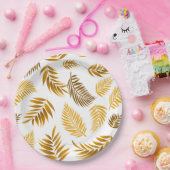 Tropisch lederen patroon 22 papieren bordje (Feest)