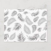 Tropisch lederen patroon 3 briefkaart (Achterkant)