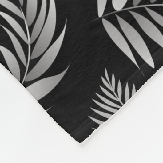 Tropisch lederen patroon 4 fleece deken (Hoek)