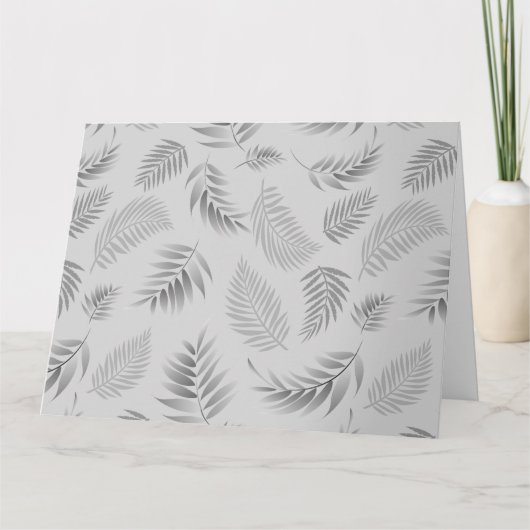 Tropisch lederen patroon 5 bedankkaart (Voorkant)