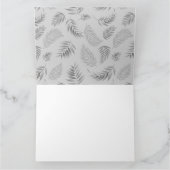 Tropisch lederen patroon 5 bedankkaart (Binnen)