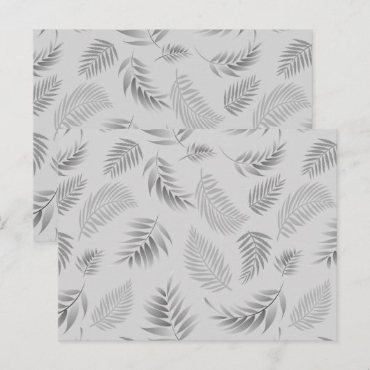 Tropisch lederen patroon 5 briefkaart (Voorkant / Achterkant)