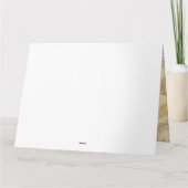 Tropisch lederen patroon 6 bedankkaart (Achterkant)