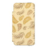 Tropisch lederen patroon 6 incipio iPhone portemonnee hoesje (Voorkant Agenda)