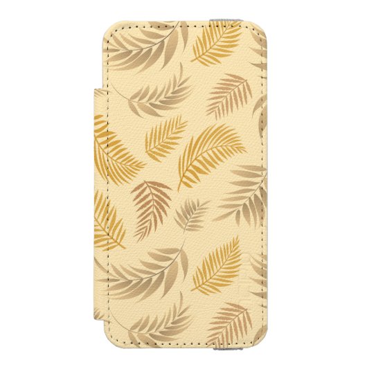 Tropisch lederen patroon 6 incipio iPhone portemonnee hoesje (Voorkant Agenda)