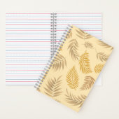 Tropisch lederen patroon 6 notitieboek (Binnen)