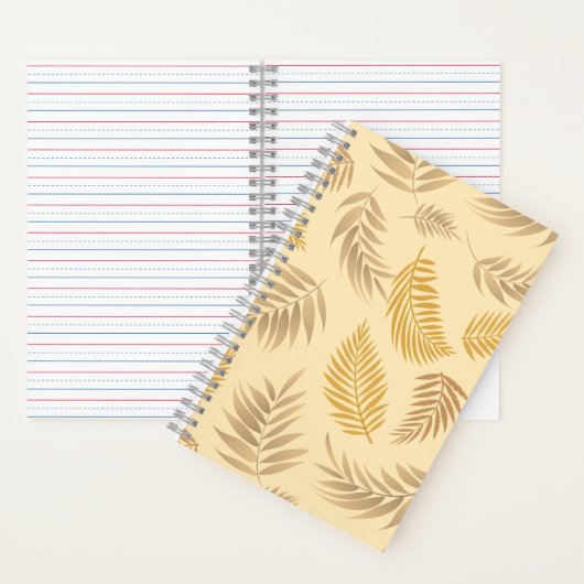 Tropisch lederen patroon 6 notitieboek (Binnen)