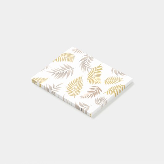 Tropisch lederen patroon 7 post-it® notes (Schuin)