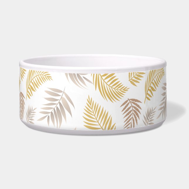 Tropisch lederen patroon 7 voerbakje (Voorkant)