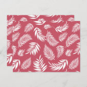 Tropisch lederen patroon 8 briefkaart (Voorkant / Achterkant)