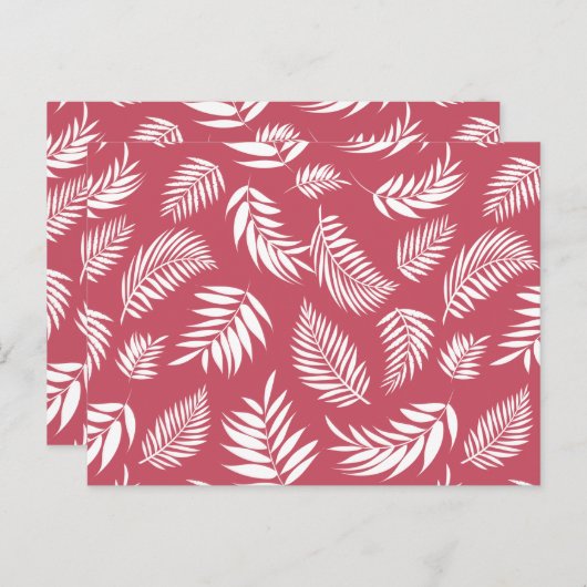 Tropisch lederen patroon 8 briefkaart (Voorkant / Achterkant)