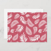 Tropisch lederen patroon 8 feestdagenkaart (Voorkant / Achterkant)