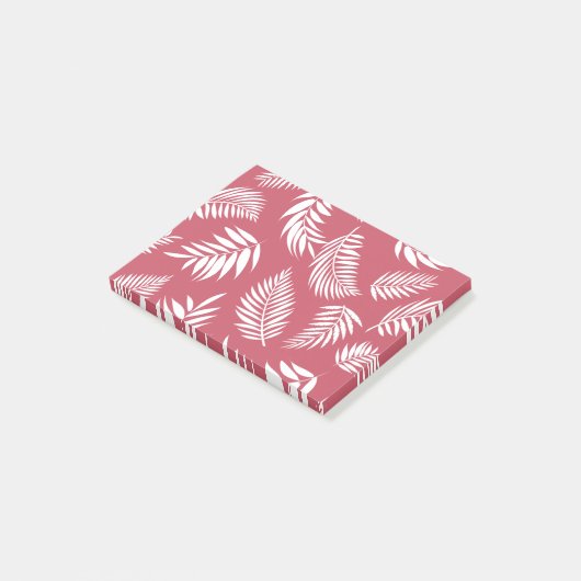 Tropisch lederen patroon 8 post-it® notes (Schuin)