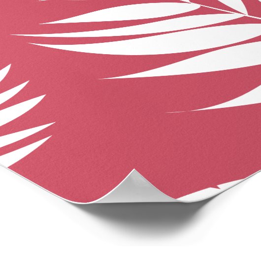 Tropisch lederen patroon 8 poster (Hoek)