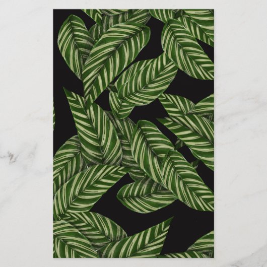 Tropisch lederen patroon briefpapier (Voorkant)